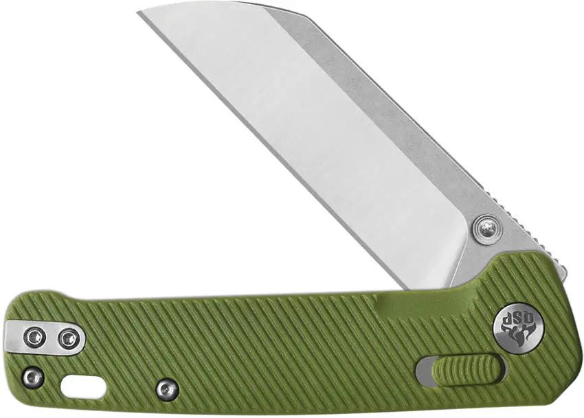 QSP Penguin Glyde Lock Folding Knife Compact 3 Inch 14C28N Sandvik Blade OD FRN Handle EDC Ready by QSP Knife