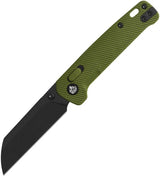 QSP Penguin Glyde Lock Knife 3in Sheepsfoot Blade 14C28N Sandvik OD FRN Green Premium EDC Enthusiasts by QSP Knife