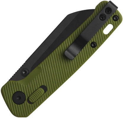 QSP Penguin Glyde Lock Knife 3in Sheepsfoot Blade 14C28N Sandvik OD FRN Green Premium EDC Enthusiasts by QSP Knife