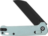 QSP Penguin Glyde Lock Knife 3 Inch 14C28N Sheepsfoot Blade Ice Cream Blue FRN Handle for EDC Enthusiasts by QSP Knife
