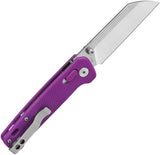 QSP Penguin Glyde Lock Knife - Compact EDC Knife With Purple FRN Handle And Smooth Deployment by QSP Knife