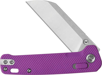 QSP Penguin Glyde Lock Knife - Compact EDC Knife With Purple FRN Handle And Smooth Deployment by QSP Knife