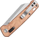 QSP Penguin Glyde Lock Knife Copper Foil G10 Handle 3In - Compact EDC Knife With 14C28N Steel by QSP Knife