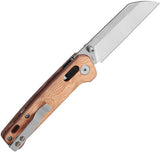 QSP Penguin Glyde Lock Knife Copper Foil G10 Handle 3In - Compact EDC Knife With 14C28N Steel by QSP Knife
