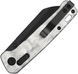 QSP Penguin Glyde Lock Knife - Aluminum G10 Handle With Three Inch Sandvik 14C28N Sheepsfoot For EDC Enthusiasts by QSP Knife