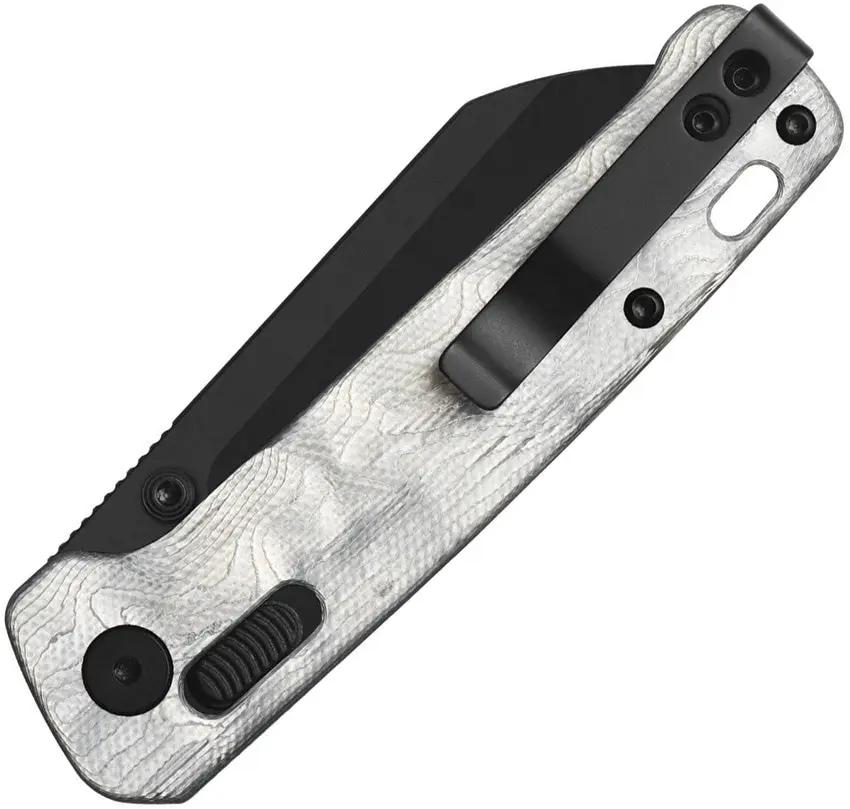 QSP Penguin Glyde Lock Knife - Aluminum G10 Handle With Three Inch Sandvik 14C28N Sheepsfoot For EDC Enthusiasts by QSP Knife