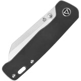 QSP Penguin Linerlock Titanium Black Knife - 3 Inch 154CM Satin Blade For EDC Enthusiasts by QSP Knife