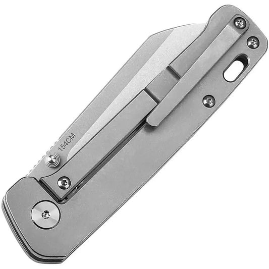 QSP Penguin QS130Q Titanium Linerlock EDC Knife - 3 Inch 154CM Blade For Everyday Carry by QSP Knife
