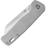 QSP Penguin QS130Q Titanium Linerlock EDC Knife - 3 Inch 154CM Blade For Everyday Carry by QSP Knife