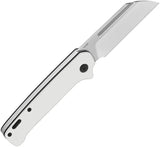 QSP Penguin Slip Joint Knife White G10 Satin 14C28N - Compact Non Locking Action For EDC Enthusiasts by QSP Knife