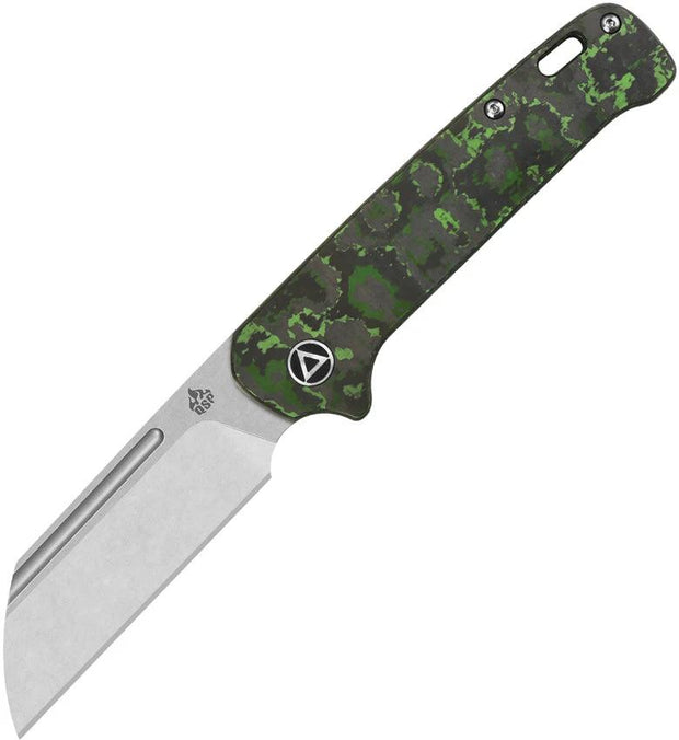 QSP Penguin Slip Joint Jungle CF EDC Knife 3 Inch CPM 20CV Blade Fat Carbon Handle Premium Grip by QSP Knife