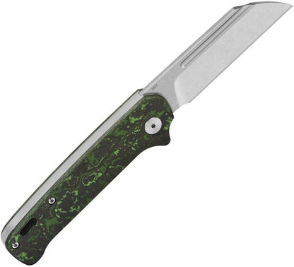 QSP Penguin Slip Joint Jungle CF EDC Knife 3 Inch CPM 20CV Blade Fat Carbon Handle Premium Grip by QSP Knife