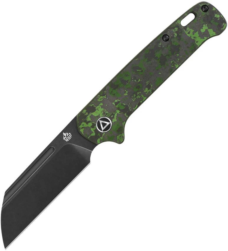 QSP Penguin Slip Joint Knife Premium Jungle Fat Carbon Fiber Handle 3 Inch CPM 20CV Blade EDC by QSP Knife