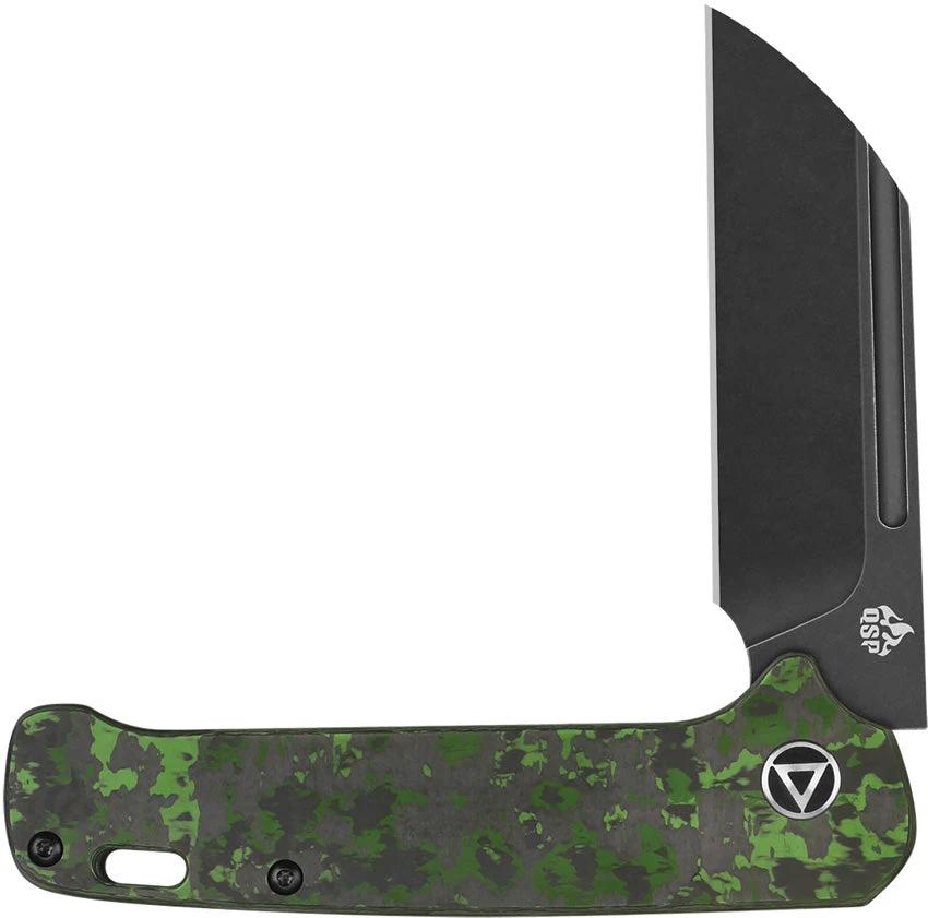 QSP Penguin Slip Joint Knife Premium Jungle Fat Carbon Fiber Handle 3 Inch CPM 20CV Blade EDC by QSP Knife