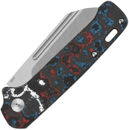 QSP Penguin Slip Joint Nebula - CPM 20CV Blade EDC Knife With Nebula Fat Carbon Handle by QSP Knife