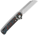 QSP Penguin Slip Joint Nebula - CPM 20CV Blade EDC Knife With Nebula Fat Carbon Handle by QSP Knife