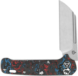 QSP Penguin Slip Joint Nebula - CPM 20CV Blade EDC Knife With Nebula Fat Carbon Handle by QSP Knife