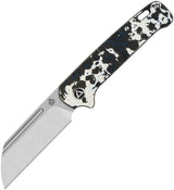 QSP Penguin Slip Joint Storm CF EDC Knife With 3 Inch CPM 20CV Blade Stonewashed Finish For Everyday Carry Enthusiasts by QSP Knife