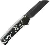 QSP Penguin Slip Joint Knife - Storm Fat Carbon Fiber Handle CPM-20CV 3-Inch Blade For EDC Enthusiasts by QSP Knife