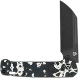 QSP Penguin Slip Joint Knife - Storm Fat Carbon Fiber Handle CPM-20CV 3-Inch Blade For EDC Enthusiasts by QSP Knife
