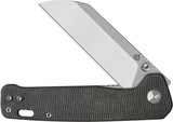 QSP Penguin V2 Linerlock Knife - 3in D2 Blade With Brown Micarta Handle For Everyday Carry by QSP Knife