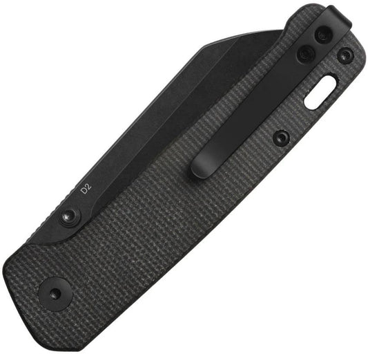 QSP Penguin V2 Linerlock Folding Knife Brown Micarta Three Inch D2 Blade Ideal For EDC And Outdoor Tasks by QSP Knife