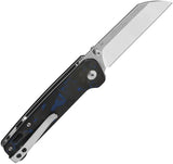 QSP Penguin V2 Liner Lock Knife D2 Blade Blue Carbon Fiber - Compact EDC With Reliable Performance by QSP Knife