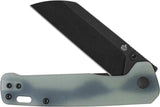 QSP Penguin V2 Linerlock Jade D2 EDC Knife - Jade G10 Handle, Compact Everyday Carry by QSP Knife