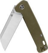 QSP Penguin Plus Framelock Bronze Titanium 20CV EDC Knife - Premium Bronze-Toned Titanium Handle by QSP Knife