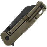 QSP Penguin Plus Linerlock Bronze QS130XL-B - Premium CPM-20CV Blade, Bronze Titanium Handle, EDC Knife by QSP Knife