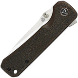 QSP Hawk Linerlock Copper QS131 M - Satin 14C28N Blade And Extended Tang Copper Handle For Everyday Carry by QSP Knife