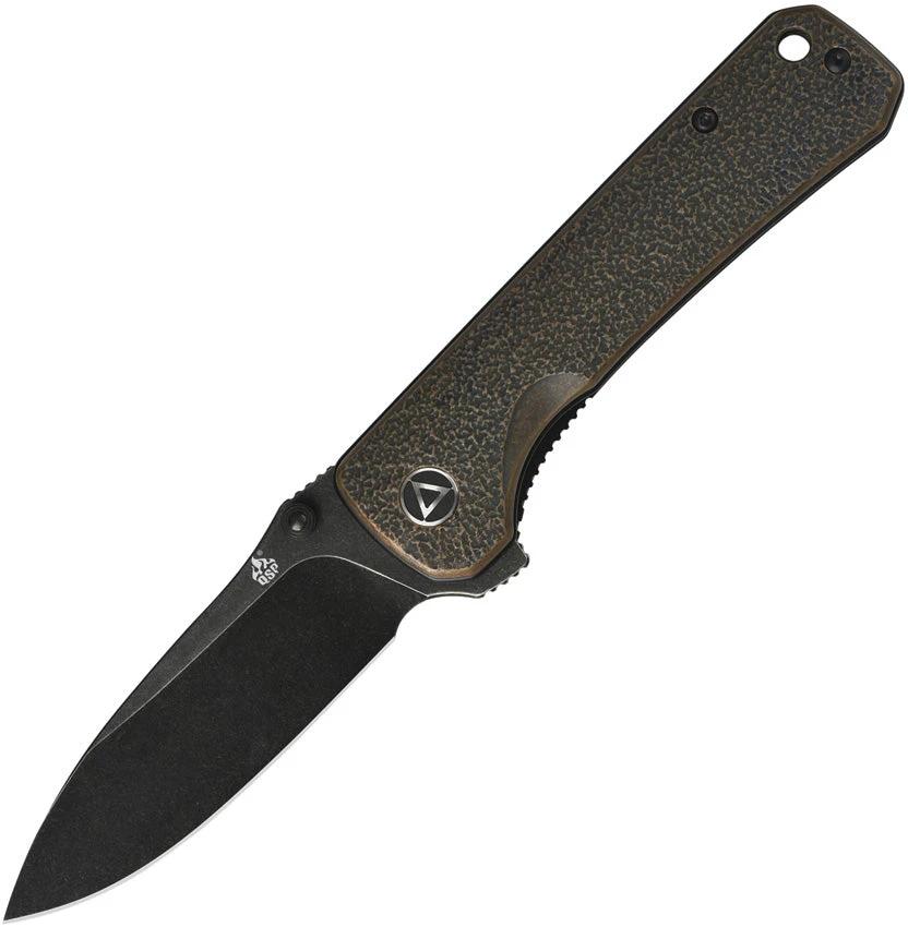 QSP Knife Hawk Linerlock Copper Black QS131-N by QSP Knife
