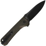 QSP Hawk Linerlock Knife Copper Black QS131N - Durable 14C28N Sandvik Blade With Textured Copper Handle by QSP Knife