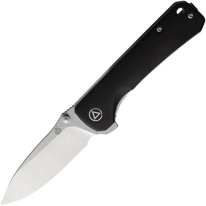 QSP Hawk Liner Lock Knife Premium Ebony Handle 14C28N Satin Blade EDC Ready For Enthusiasts by QSP Knife