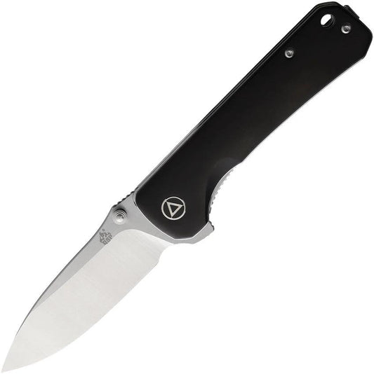 QSP Hawk Liner Lock Knife Premium Ebony Handle 14C28N Satin Blade EDC Ready For Enthusiasts by QSP Knife