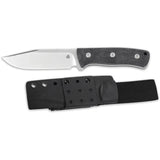 QSP Bison Fixed Blade Knife - D2 Steel, Full Tang Construction, Outdoor Ready With Durable Sheath, 8.88 Inch Length by QSP Knife