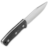 QSP Bison Fixed Blade Knife - D2 Steel, Full Tang Construction, Outdoor Ready With Durable Sheath, 8.88 Inch Length by QSP Knife