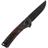 QSP Osprey Linerlock Knife - Durable G10 Carbon Fiber Overlay for EDC Enthusiasts by QSP Knife