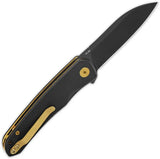 QSP Otter Linerlock Knife Blackout Compact EDC Ready Stealth Utility For Everyday Carry by QSP Knife