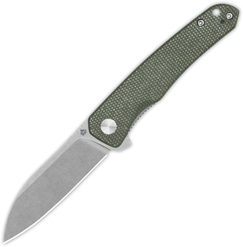 QSP Knife Otter Linerlock Green Micarta QS140-E1 by QSP Knife