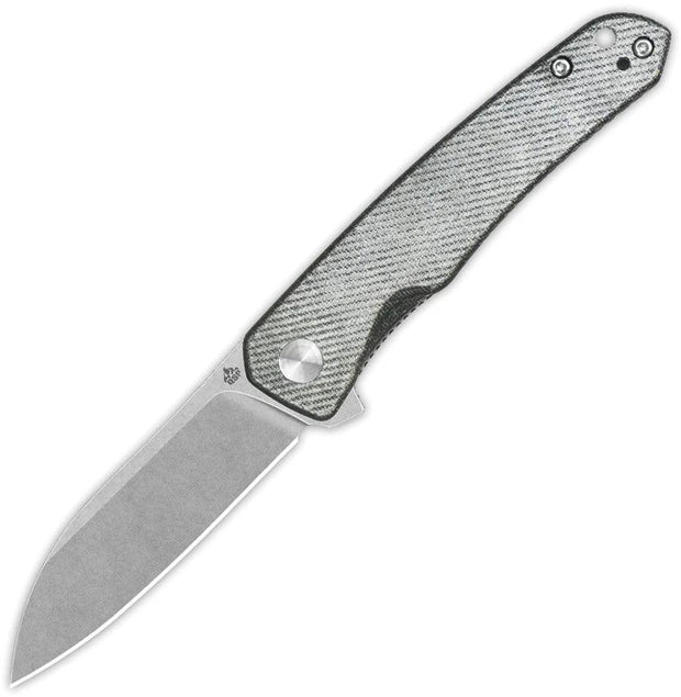 QSP Otter Linerlock Knife Denim Micarta EDC Friendly Durable Stonewashed Blade Extended Tang Pocket Clip by QSP Knife