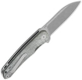 QSP Otter Linerlock Knife Denim Micarta EDC Friendly Durable Stonewashed Blade Extended Tang Pocket Clip by QSP Knife