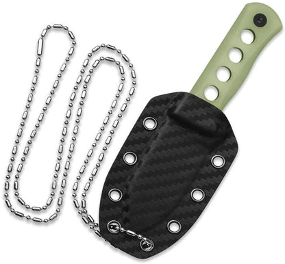 QSP Canary Neck Knife QS141K2 Full Tang Glow Resin Handle For EDC And Survival Enthusiasts by QSP Knife