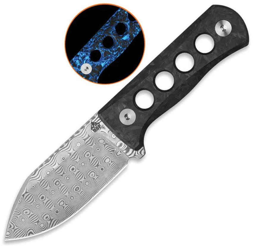QSP Knife Canary Neck Knife Blue GITD QS141-L by QSP Knife