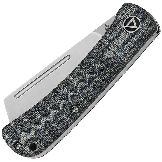 QSP Hedgehog Slip Joint Knife - Denim Micarta Handle With Satin 14C28N Blade For EDC Enthusiasts by QSP Knife