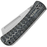 QSP Hedgehog Slip Joint Knife - Denim Micarta Handle With Satin 14C28N Blade For EDC Enthusiasts by QSP Knife