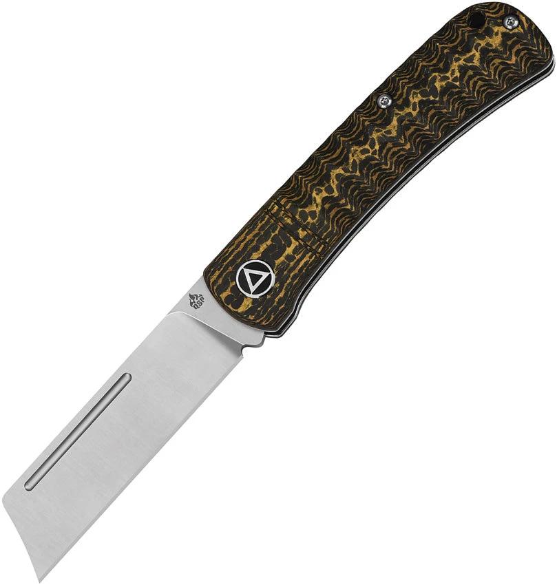 QSP Knife Hedgehog Slip Joint Golden CF QS142-C by QSP Knife