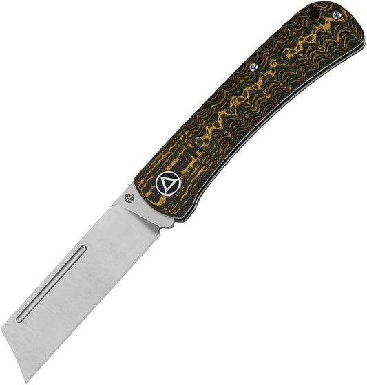 QSP Knife Hedgehog Slip Joint Golden CF QS142-C by QSP Knife