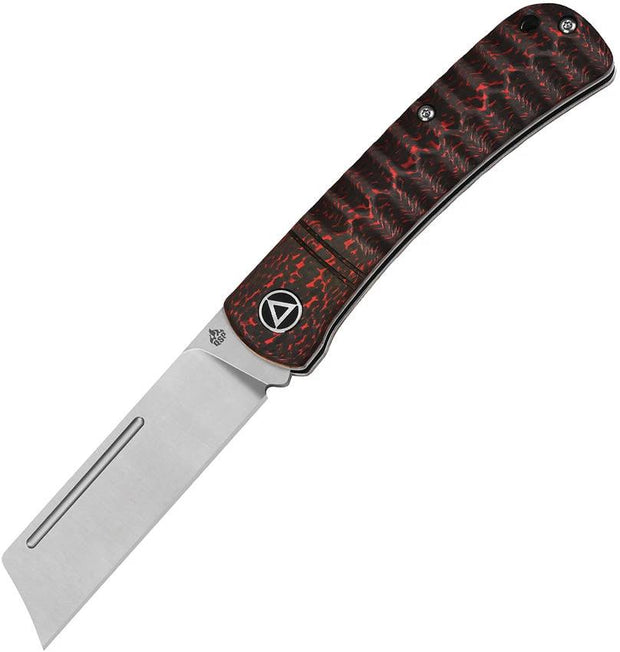 QSP Knife Hedgehog Slip Joint Red CF QS142-D by QSP Knife