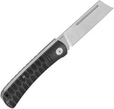 QSP Hedgehog Slip Joint Knife 2.75 Inch Satin Blade Black Micarta Handle - Nonlocking Compact EDC by QSP Knife